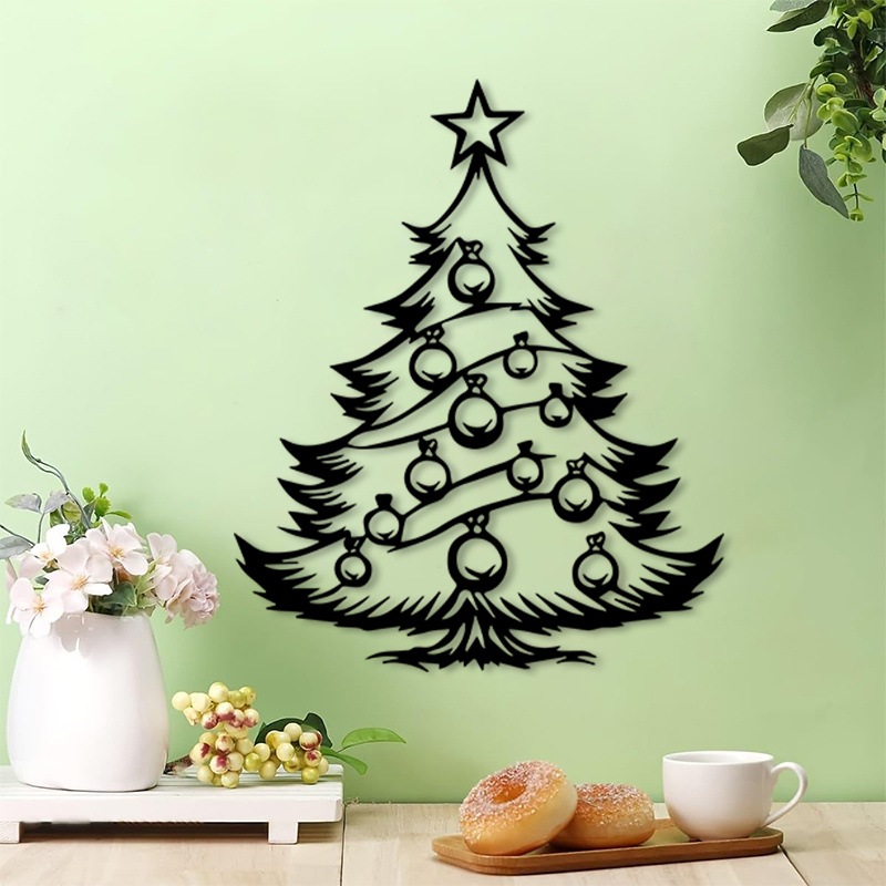 Tech Office Wall Art - CIFBUY Laser Cut Tree Metal Wall
