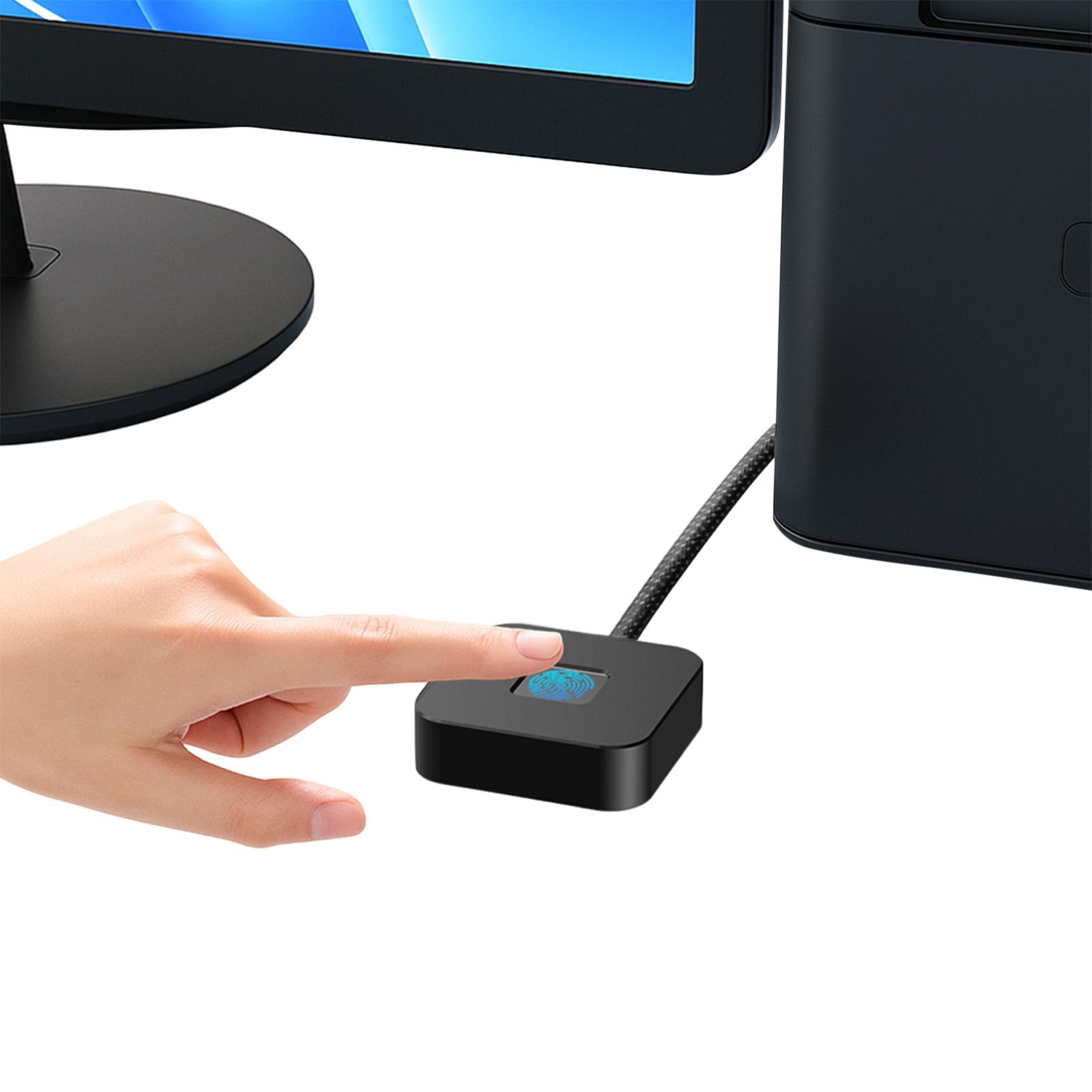 Fingerprint Reader Usb - USB Fingerprint Reader with 5ft Cable