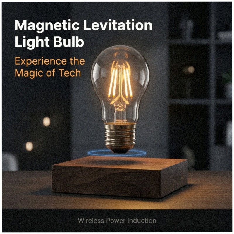 Office Tech Gifts - Magnetic Levitating Floating Wireless LED Light