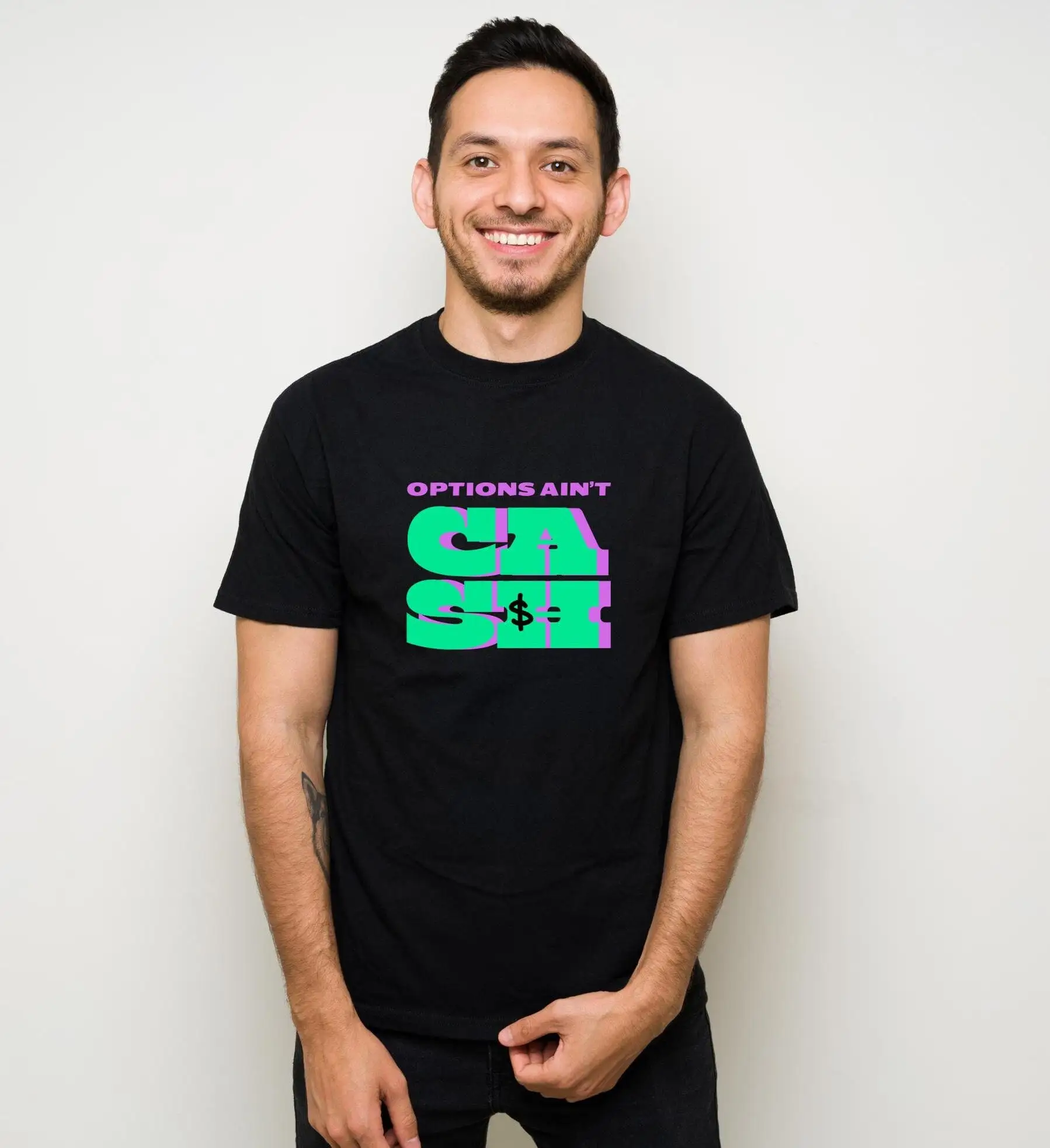 Office Tech Finance - Options Ain t Cash Marketing Shirt