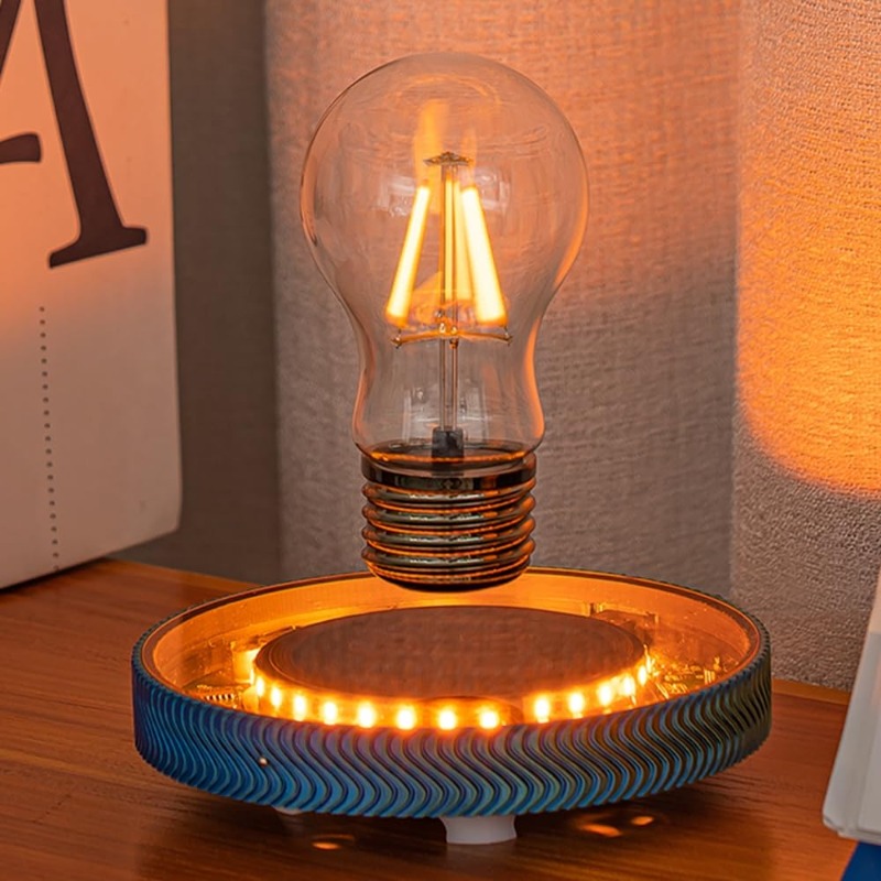 Office Tech Gifts - Levitating Floating Wireless LED Light Bulb