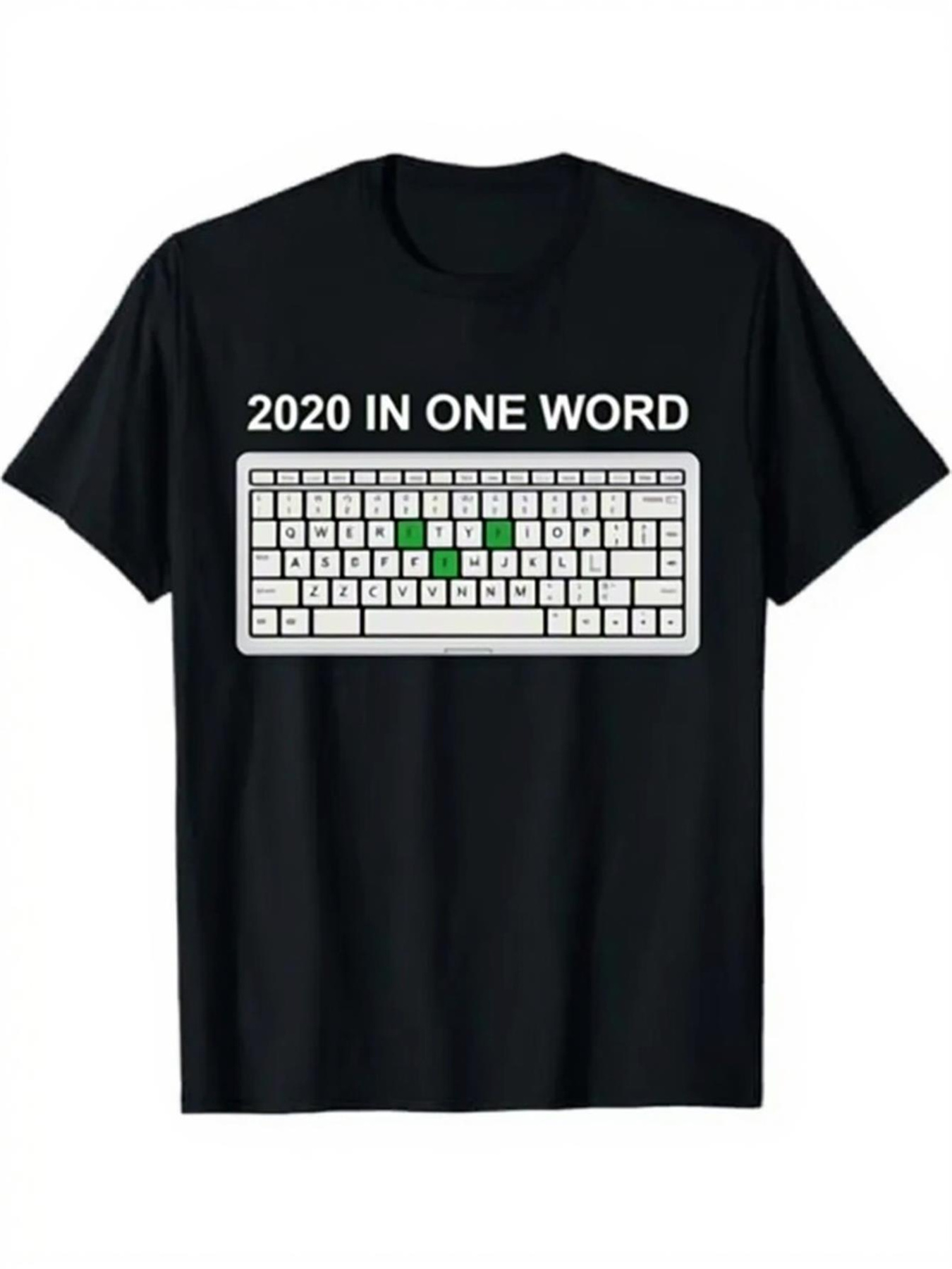 Office Tech Gifts - Men's Keyboard Print Short Sleeve T-Shirt