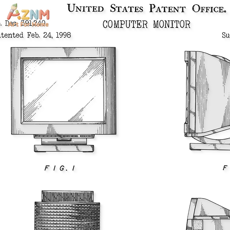 AZNM Computer Motherboard Pate - Tech Office Wall Art review and price