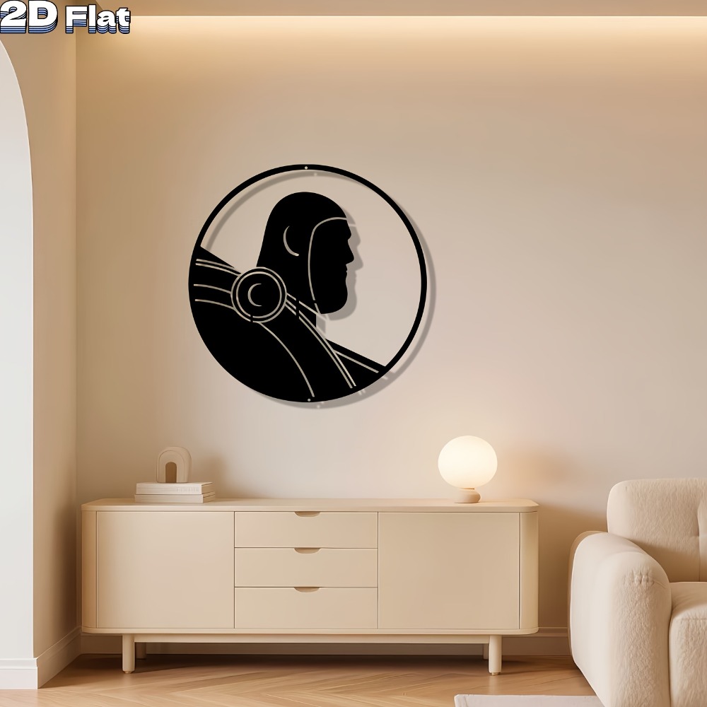 1pc Modern Robot Aluminum Meta - Tech Office Wall Art review and price
