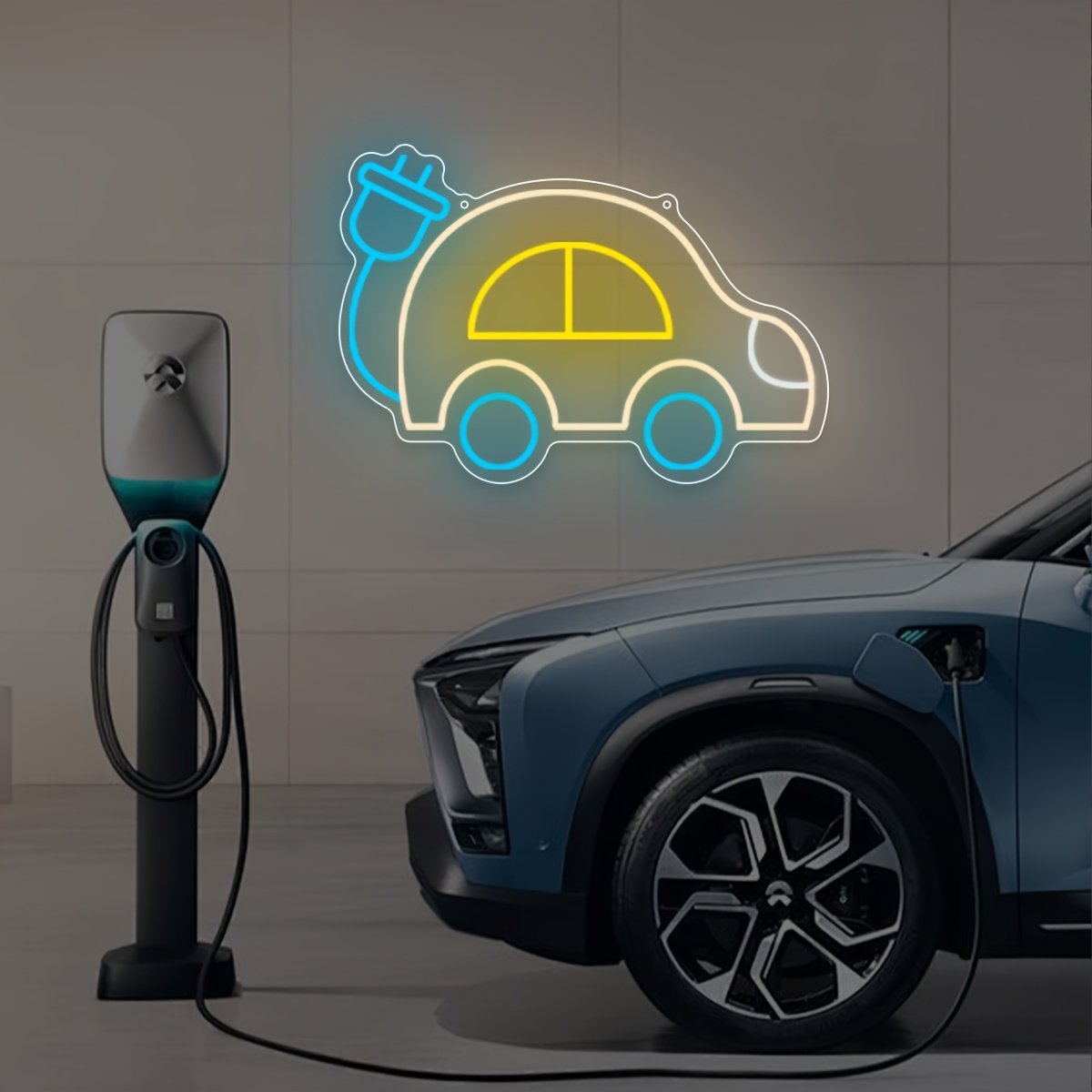 Electric Car Charging EV Theme - Tech Office Wall Art review and price
