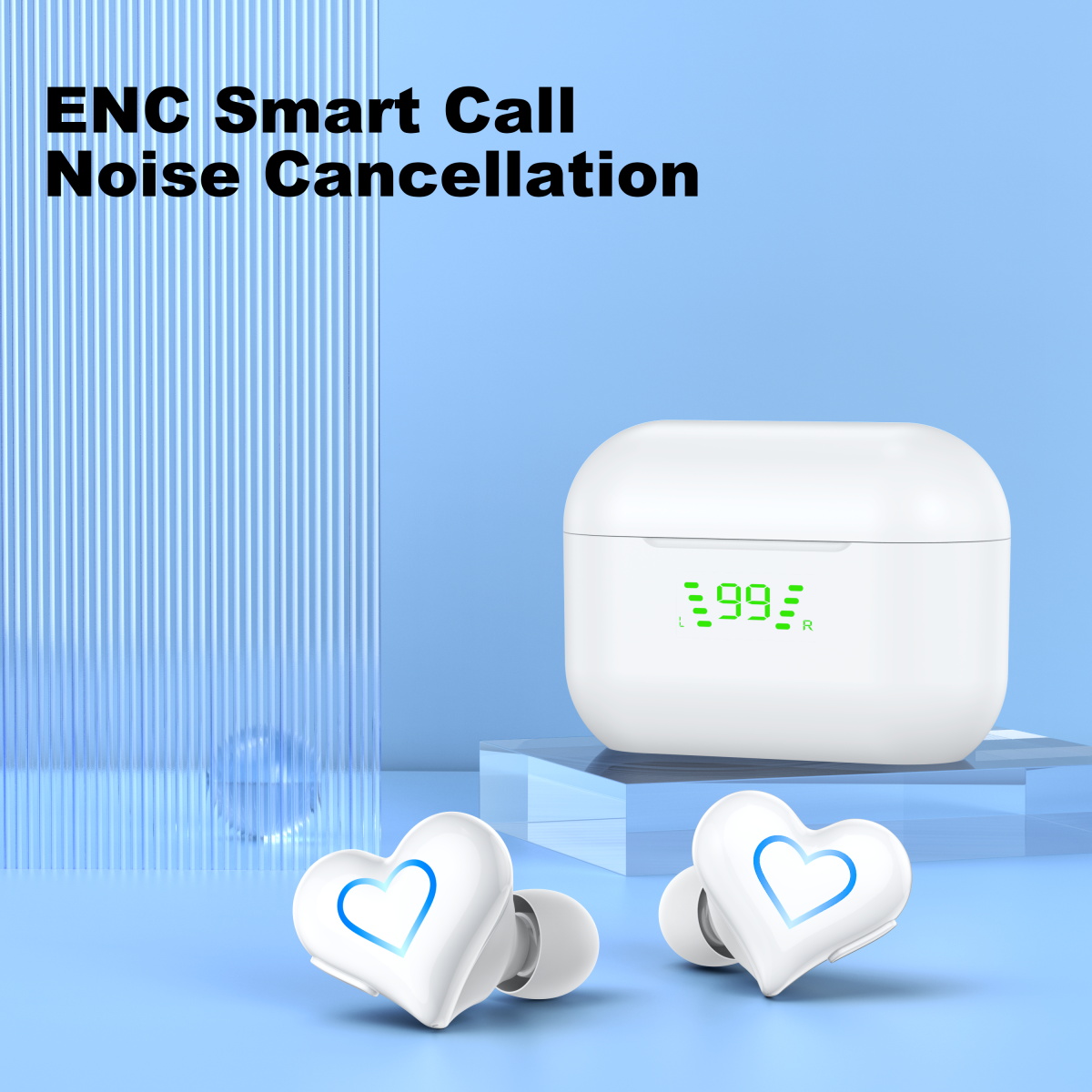 New heart shaped wireless blue - Office Tech Essentials review and price